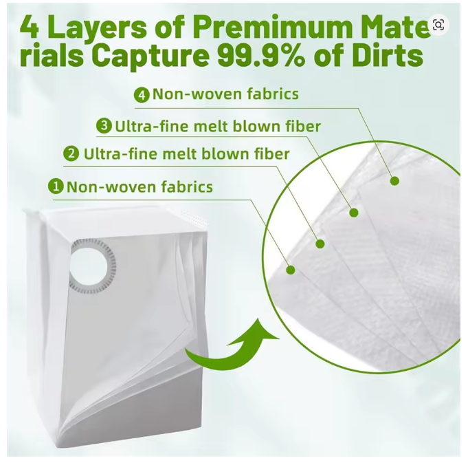 12-Pack Replacement Vacuum Bags for iRobot Roomba A87P
