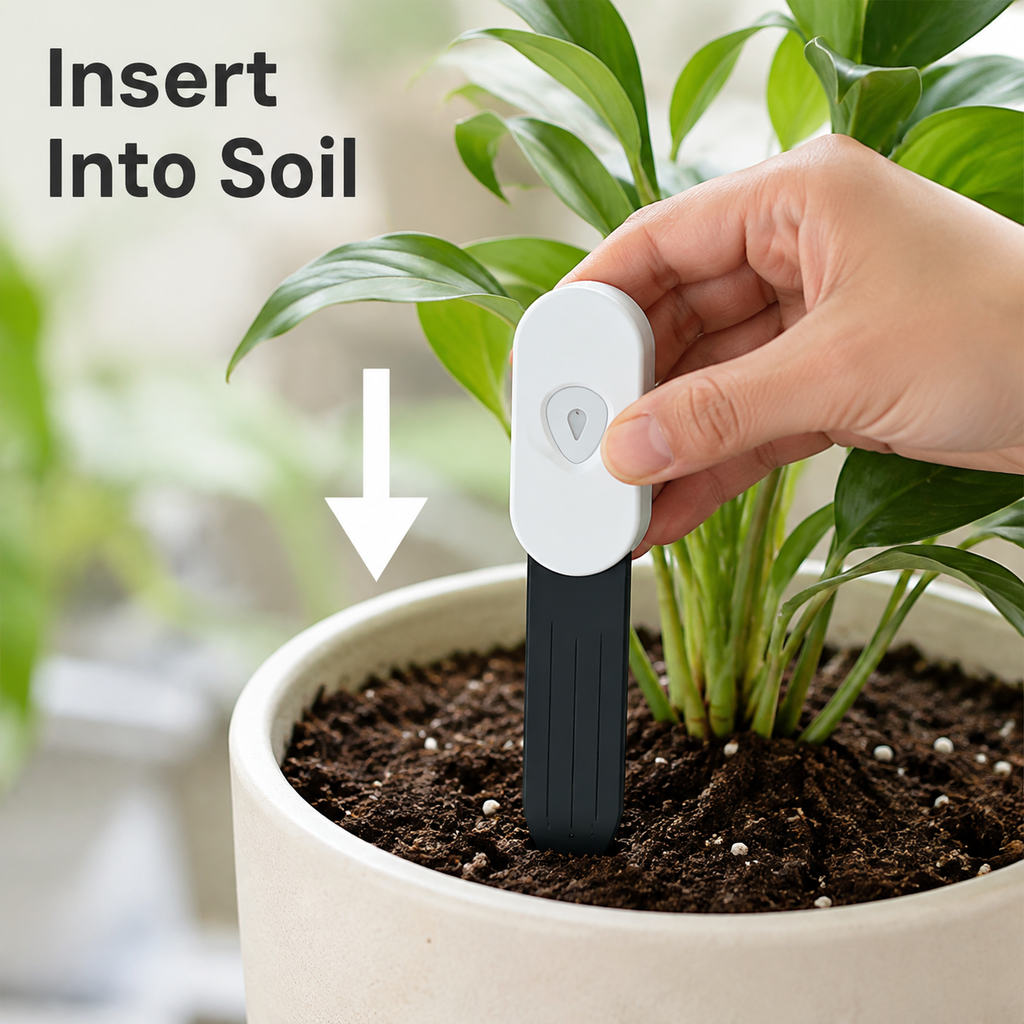 Smart ZigBee Soil Moisture Sensor for Garden Irrigation – Temperature & Humidity Monitoring for Indoor Plants and Smart Home Automation