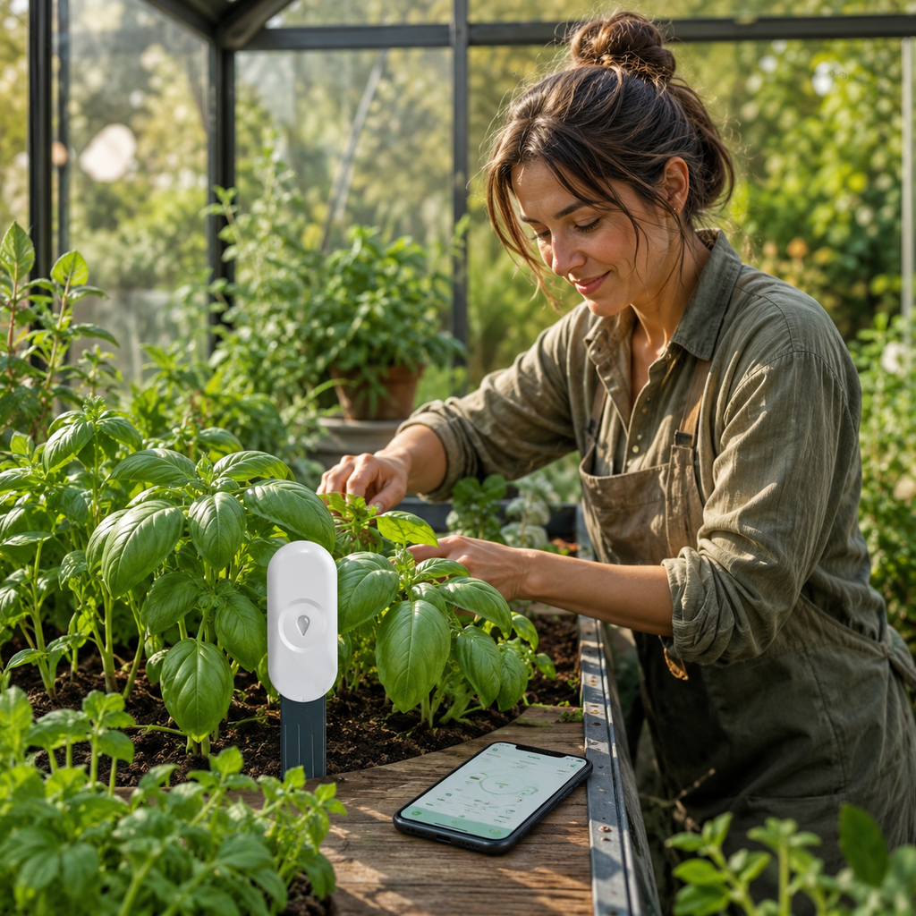 Smart ZigBee Soil Moisture Sensor for Garden Irrigation – Temperature & Humidity Monitoring for Indoor Plants and Smart Home Automation
