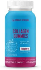Fits Vital Proteins Collagen Gummies, Raspberry Flavor, 120 Count, 2.5g Collagen per Serving