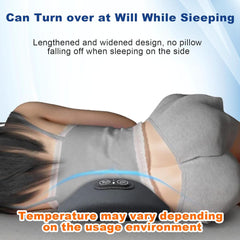 3 in 1 Electric Lumbar Support Pillow with Adjustable Height for Bed and Chair, Triple Fusion Back Massager, Back Massager with Heat,Back Support Pillow for Lower Back Pain Relief, Unisex