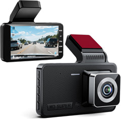 4-inch 1080p HD dashcam with Super Night Vision, 24-Hour Video Recording, 170° Wide Angle, G-Sensor Parking Monitoring Loop Video Motion Detection Function, Protect Your car 24 Hours a Day
