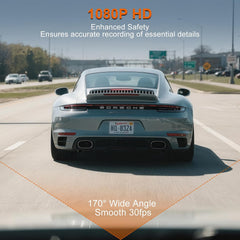 4-inch 1080p HD dashcam with Super Night Vision, 24-Hour Video Recording, 170° Wide Angle, G-Sensor Parking Monitoring Loop Video Motion Detection Function, Protect Your car 24 Hours a Day