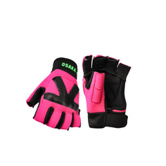 Osaka Field Hockey Glove Armadillo 4.0, Left Handed, Enhanced Grip, Protection - Pink (Medium)