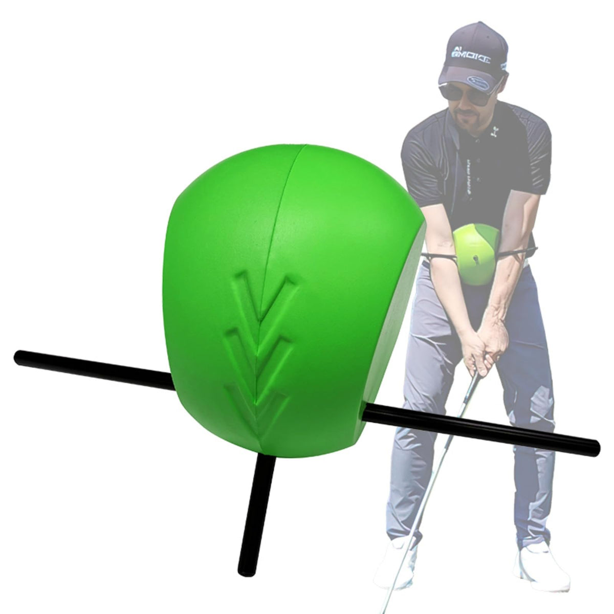 MELE LINKS The Connector Golf Training Aid, Golf Swing Trainer for Posture Correction Practice, Golf Swing Training Aid, Golf Training Aids Helps Train Proper Swing Mechanics, Arm Structure #C