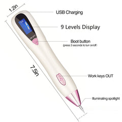 Skin Tag Remover Pen - 9 Levels Portable Mole Removal Kit, Home Use Tag Buddy Beauty Tool Set, FDA Cleared Device