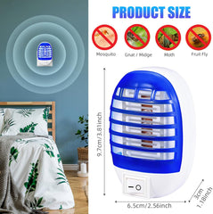 6 Pack Indoor Bug Zapper Plug-in Flying Insect Trap,Electric Mosquito Zapper,Electronic Mosquitoes Killer for Kitchen,Home,Office,Baby Room