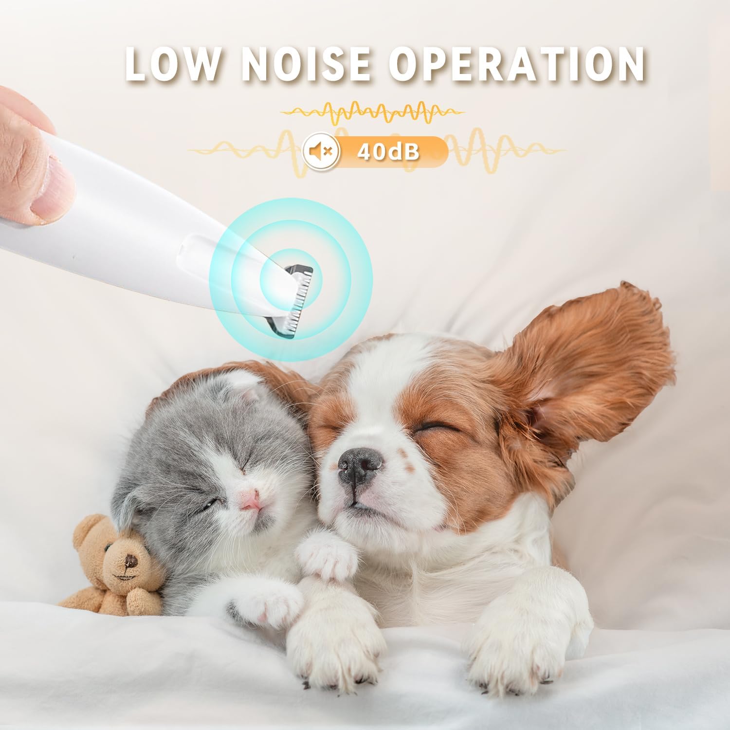 2025 New Pet Precision Trimmer, Dog Paw Trimmer with LED Light, Dual-Speed Motor, Low Noise, IP68 Waterproof, Suit for Trimming Paw, Ear, Face, Butt, Eyebrows, USB Rechageble
