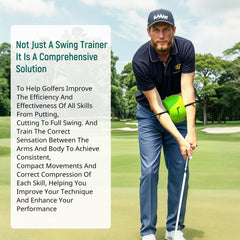 MELE LINKS The Connector Golf Training Aid, Golf Swing Trainer for Posture Correction Practice, Golf Swing Training Aid, Golf Training Aids Helps Train Proper Swing Mechanics, Arm Structure #C