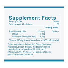 𝑰𝒐𝒅-𝒐𝒓𝒂𝒍 12.5 mg 180 𝑻𝒂𝒃𝒍𝒆𝒕𝒔- High Potency 𝑰𝒐𝒅𝒊𝒏𝒆 𝑺𝒖𝒑𝒑𝒍𝒆𝒎𝒆𝒏𝒕𝒔 for Thyroid Support, Gluten Free
