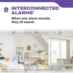 Kidde CUACFEX Hardwired Smoke and Carbon Monoxide Alarm with AA Battery Backup, Interconnectable, Model 21033083