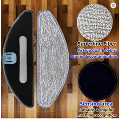 A01R Replacement Parts for iRobot Roomba Combo I5/I5+, J5/J5+ – Main Brush, Side Brush, HEPA Filter, and Mop Pads