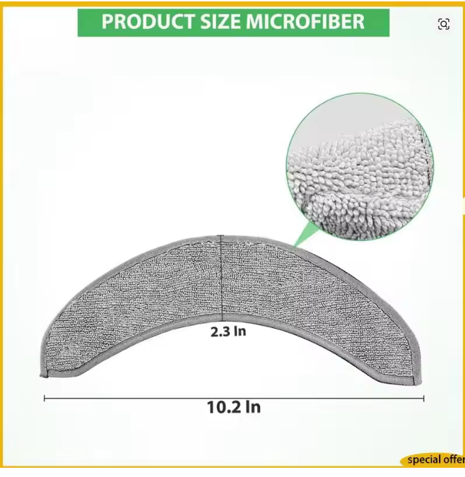 A61I 4-Pack Fiber Mopping Pads for iRobot Roomba Combo J7+ – Replacement Mop Pad Accessories Set