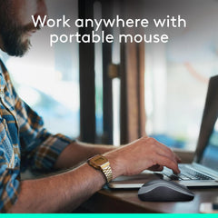 Logitech M185 Wireless Mouse – 2.4GHz with USB Receiver, 12-Month Battery, 1000 DPI Optical Tracking, Ambidextrous Design – Compatible with PC, Mac & Laptop – Grey