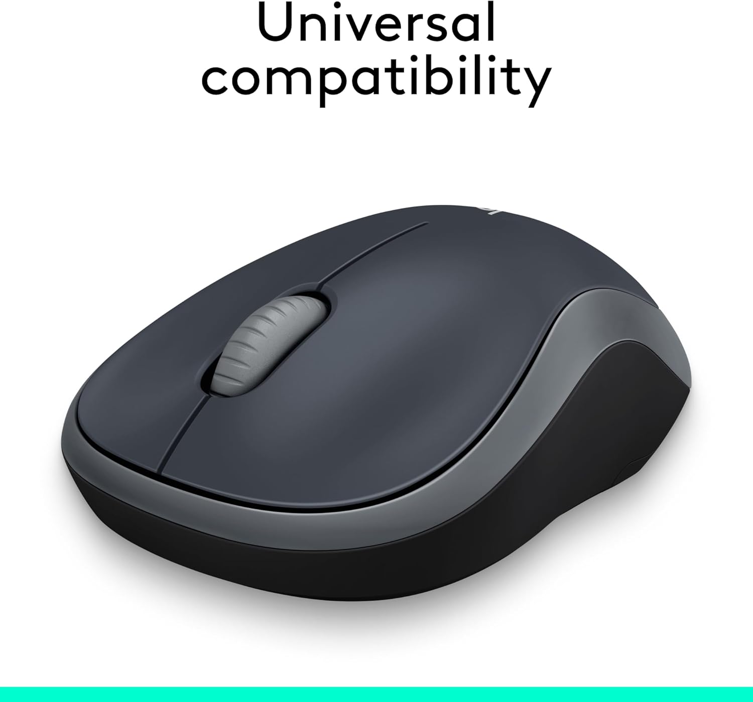 Logitech M185 Wireless Mouse – 2.4GHz with USB Receiver, 12-Month Battery, 1000 DPI Optical Tracking, Ambidextrous Design – Compatible with PC, Mac & Laptop – Grey