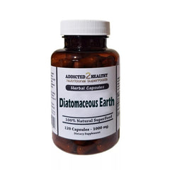 Addicted 2 Healthy Diatomaceous Earth Capsules – Natural Silica Detox Supplement, 120 Count