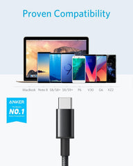 Anker USB-A to USB-C Charging Cable 2-Pack (3ft, Nylon Braided) – 331 USB 2.0 Type-C Cable for Samsung, LG, Sony, HTC, Xiaomi, and More