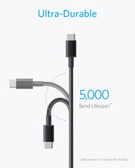Anker USB-A to USB-C Charging Cable 2-Pack (3ft, Nylon Braided) – 331 USB 2.0 Type-C Cable for Samsung, LG, Sony, HTC, Xiaomi, and More