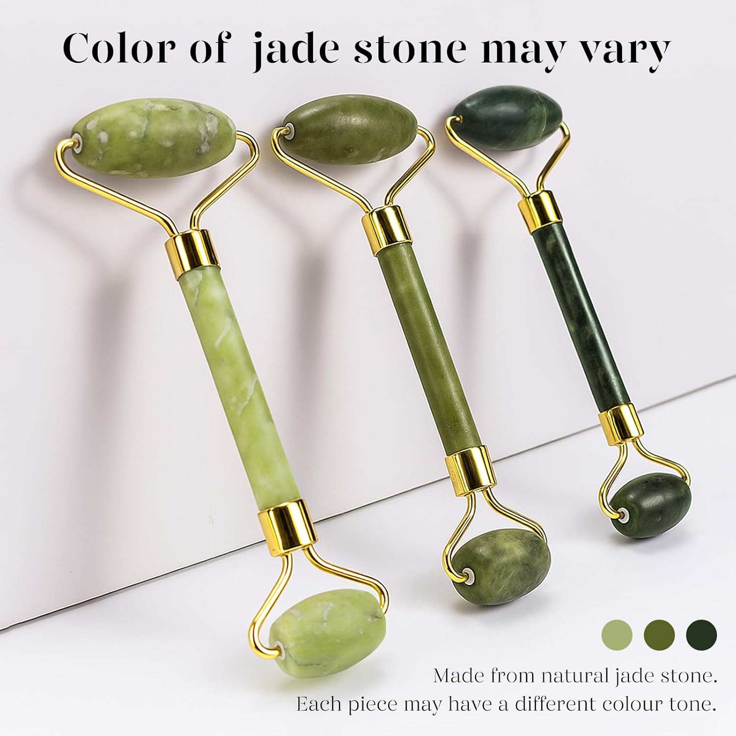 BAIMEI Jade Roller & Gua Sha Set – Facial Massage Tools for Women, Puffiness Relief, Muscle Relaxation & Skincare – Ideal Self-Care Gift