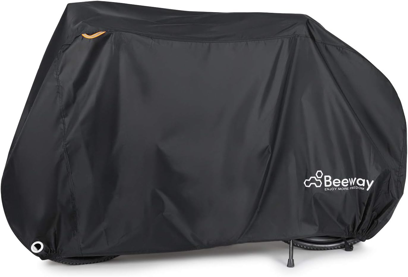 BEEWAY Waterproof Bike Cover – 210T Nylon with PU Coating, Lock Holes & Safety Straps – Fits Most Bicycles Up to 29", for Indoor & Outdoor Storage