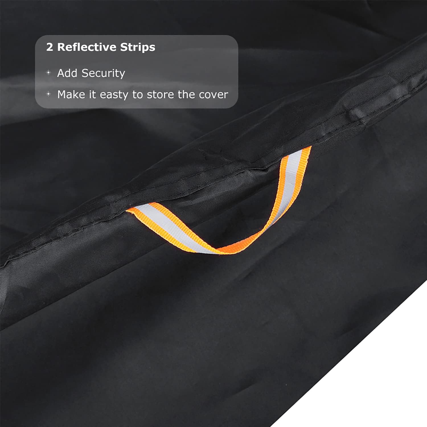 BEEWAY Waterproof Bike Cover – 210T Nylon with PU Coating, Lock Holes & Safety Straps – Fits Most Bicycles Up to 29", for Indoor & Outdoor Storage