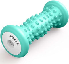 BESKAR Foot Massager Roller – Deep Tissue Relief for Plantar Fasciitis, Heel Spurs, Arch Pain, Neuropathy & Stress – Reflexology Tool for Muscle Relaxation (Green)