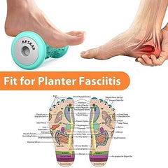 BESKAR Foot Massager Roller – Deep Tissue Relief for Plantar Fasciitis, Heel Spurs, Arch Pain, Neuropathy & Stress – Reflexology Tool for Muscle Relaxation (Green)
