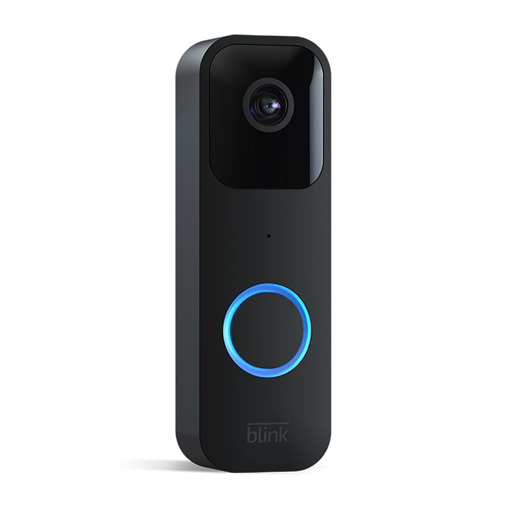 Blink Video Doorbell (Black) – HD Video, Two-Way Audio, Motion Detection, Long Battery Life, App Alerts, Works with Alexa