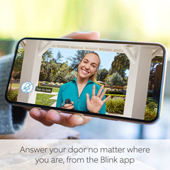 Blink Video Doorbell (Black) – HD Video, Two-Way Audio, Motion Detection, Long Battery Life, App Alerts, Works with Alexa