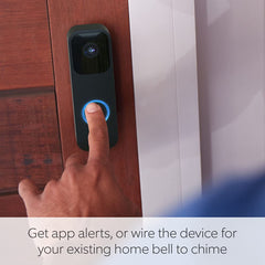 Blink Video Doorbell (Black) – HD Video, Two-Way Audio, Motion Detection, Long Battery Life, App Alerts, Works with Alexa