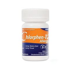 Chlorpheniramine Maleate 12mg Extended Release – 60 Tablets