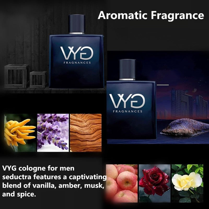Men’s Cologne – Pheromone-Infused Long-Lasting Fragrance, 3.4 fl oz (1 Bottle)