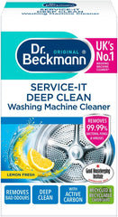 Dr. Beckmann Service-it Deep Clean Washing Machine Cleaner, 250g – Eliminates Odours & 99.99% of Bacteria, Fungi & Viruses