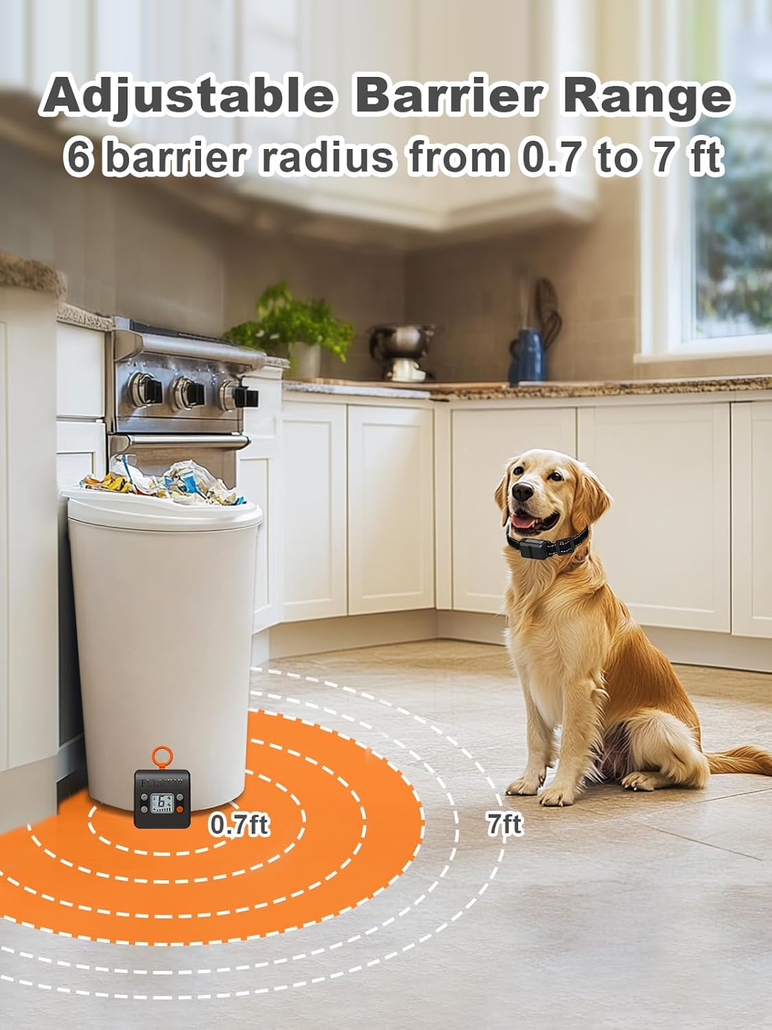 FLYSPEAR Extra Transmitter for Indoor Wireless Pet Barrier, Transmitter Only, Black