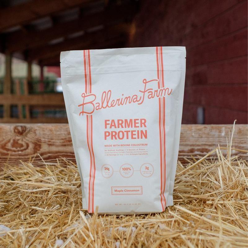 Farmer Protein Powder – Calf-First Colostrum, Collagen, Grass-Fed Whey, Hemp Protein & Inulin Fiber Blend