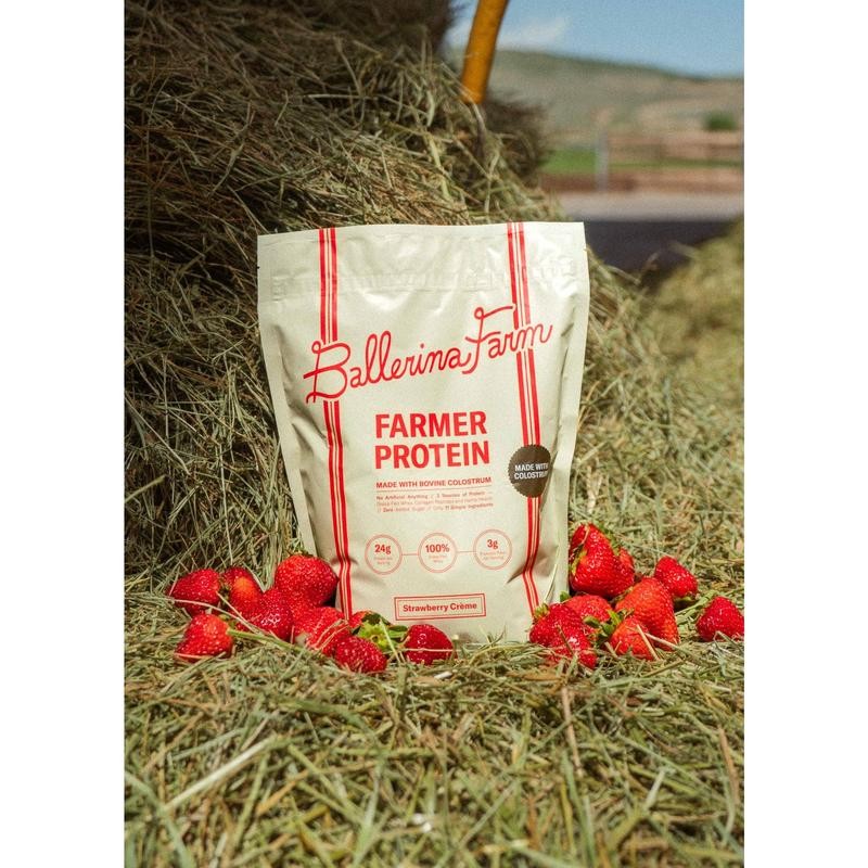 Farmer Protein Powder – Calf-First Colostrum, Collagen, Grass-Fed Whey, Hemp Protein & Inulin Fiber Blend