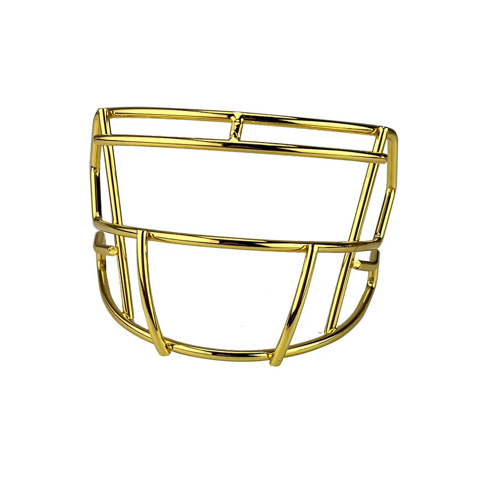 Metal Chrome Mini Facemask for American Football Helmet Display – Collectible Rugby Helmet Accessory
