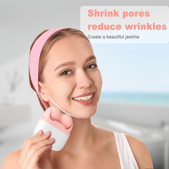 Pink Ice Roller for Face & Eyes – 2-in-1 Facial Massager with Travel Case, Skincare Tool & Self-Care Gift for Women & Men