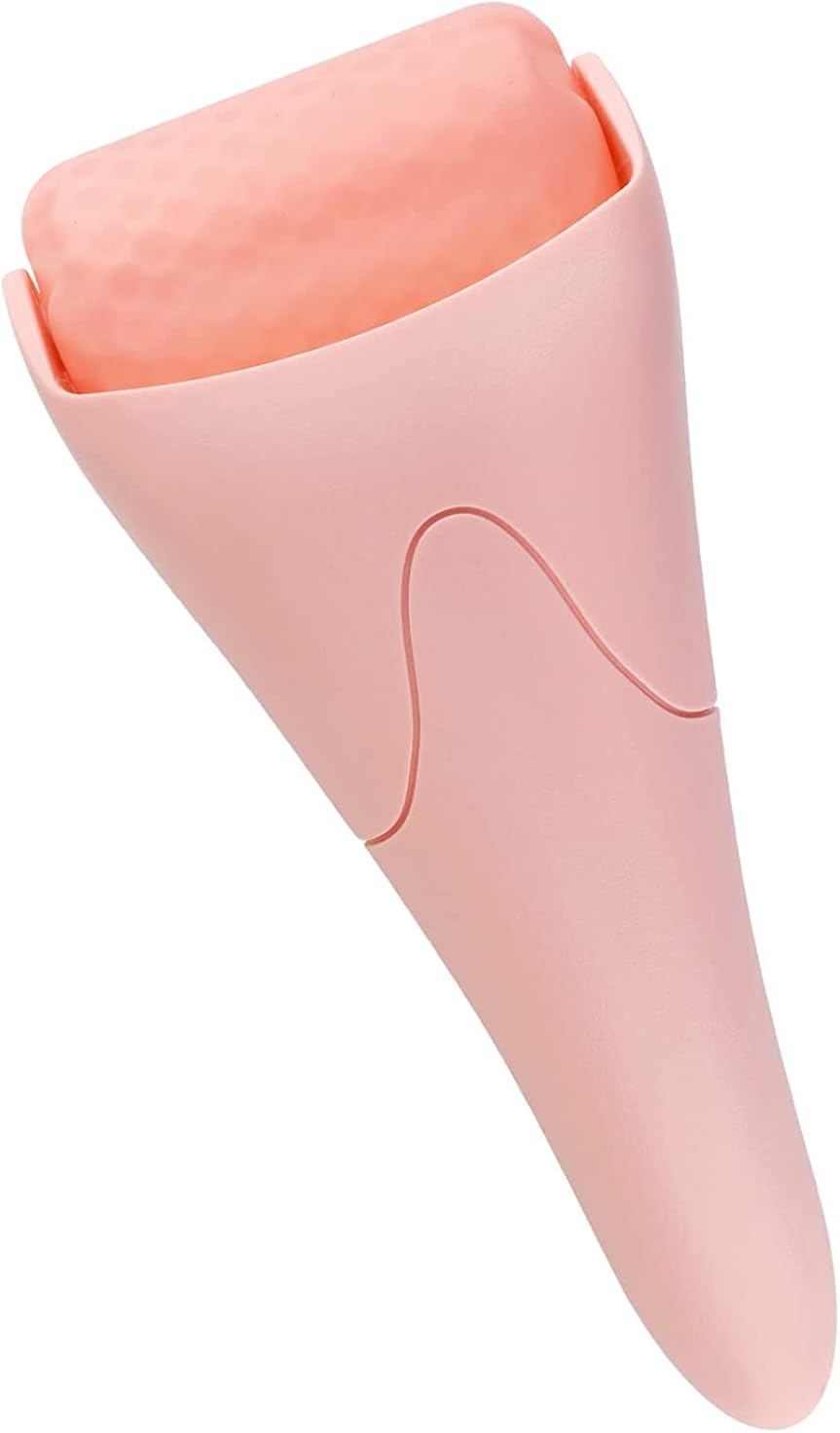 LATME Pink Ice Roller for Face & Eyes – Puffiness, Migraine, and Pain Relief – Face Massager for Women, Ideal Gift