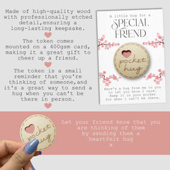 Maise & Rose Pocket Hug Token – Thoughtful Gift for Friends | Miss You | Cheer Up | Get Well Soon | Thinking of You | Letterbox Pick-Me-Up