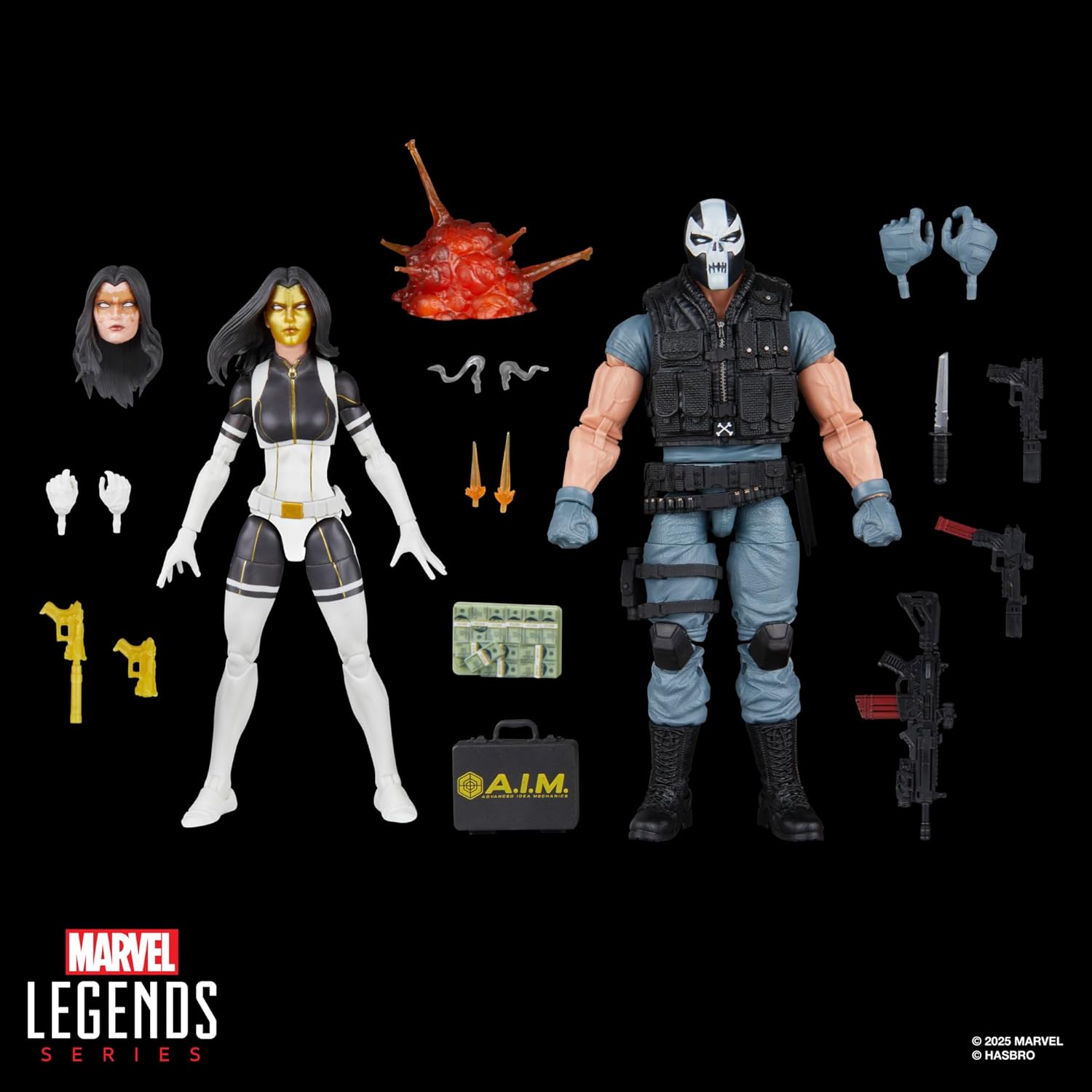 Marvel Legends Madame Masque & Crossbones 2-Pack – 6-Inch Super Villains Action Figures, Comics Collectible (Amazon Exclusive)