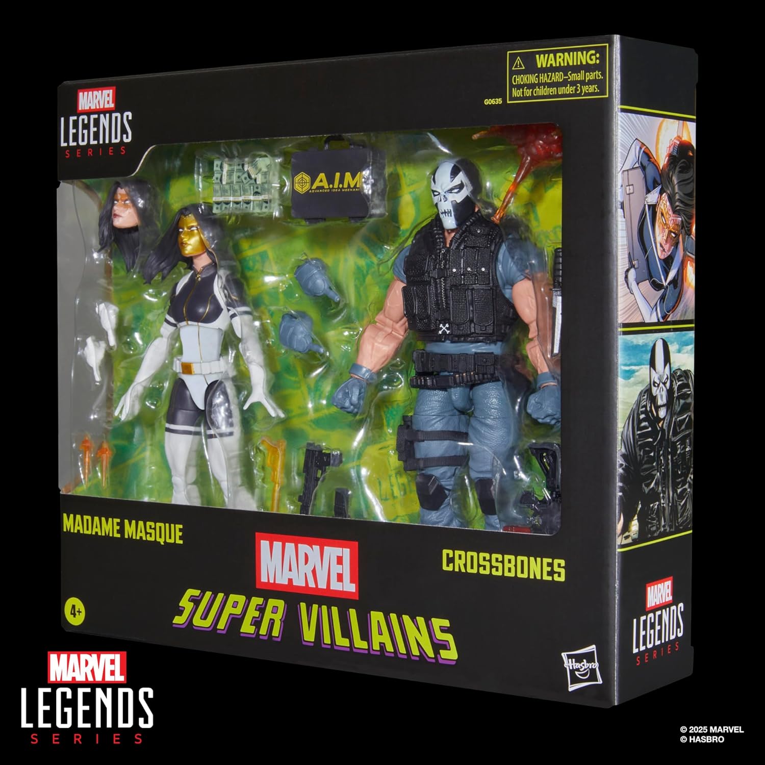 Marvel Legends Madame Masque & Crossbones 2-Pack – 6-Inch Super Villains Action Figures, Comics Collectible (Amazon Exclusive)