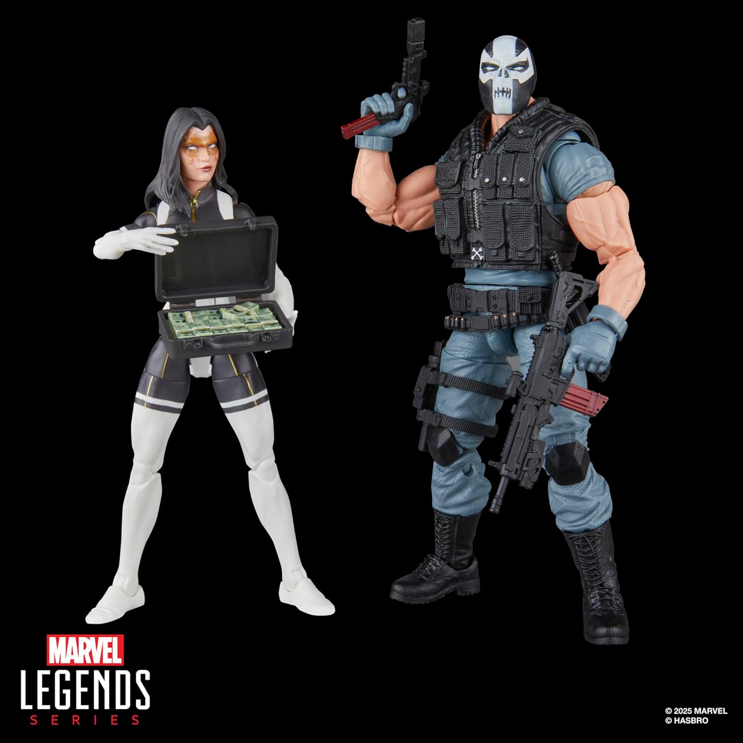 Marvel Legends Madame Masque & Crossbones 2-Pack – 6-Inch Super Villains Action Figures, Comics Collectible (Amazon Exclusive)