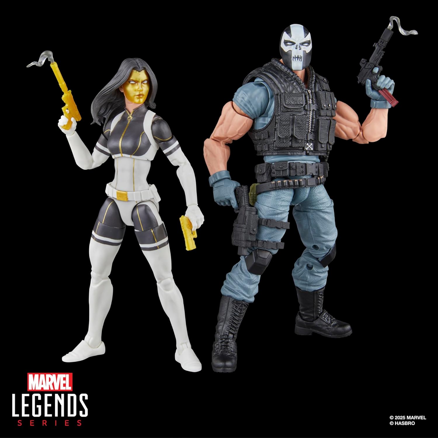 Marvel Legends Madame Masque & Crossbones 2-Pack – 6-Inch Super Villains Action Figures, Comics Collectible (Amazon Exclusive)