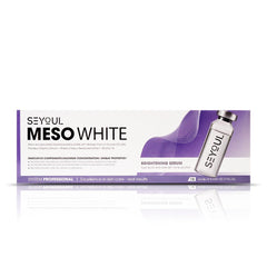 Meso White Facial Serum Ampoules with Niacinamide, Peptides & Collagen – Hydrating & Tone-Refining Skincare Set, 6 Vials (0.17 fl oz Each)