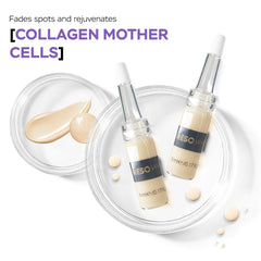 Meso White Facial Serum Ampoules with Niacinamide, Peptides & Collagen – Hydrating & Tone-Refining Skincare Set, 6 Vials (0.17 fl oz Each)