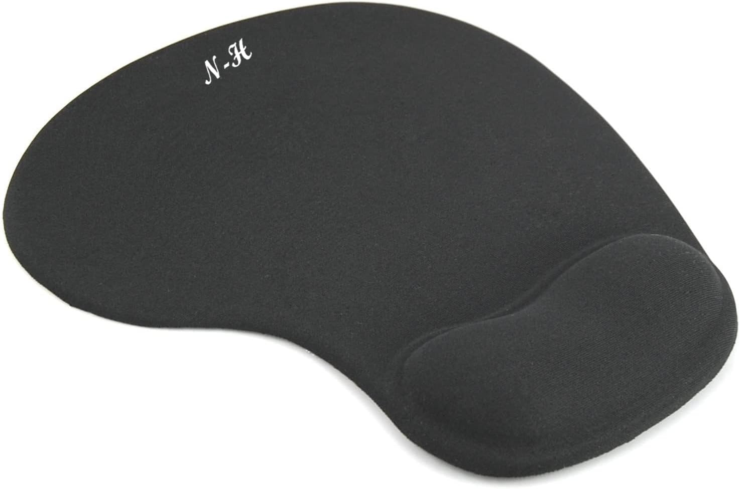New Horrizon Black Gel Mouse Pad with Wrist Support – Anti-Slip Comfort Mat for PC & Laptop – Compatible with Optical & Laser Mice