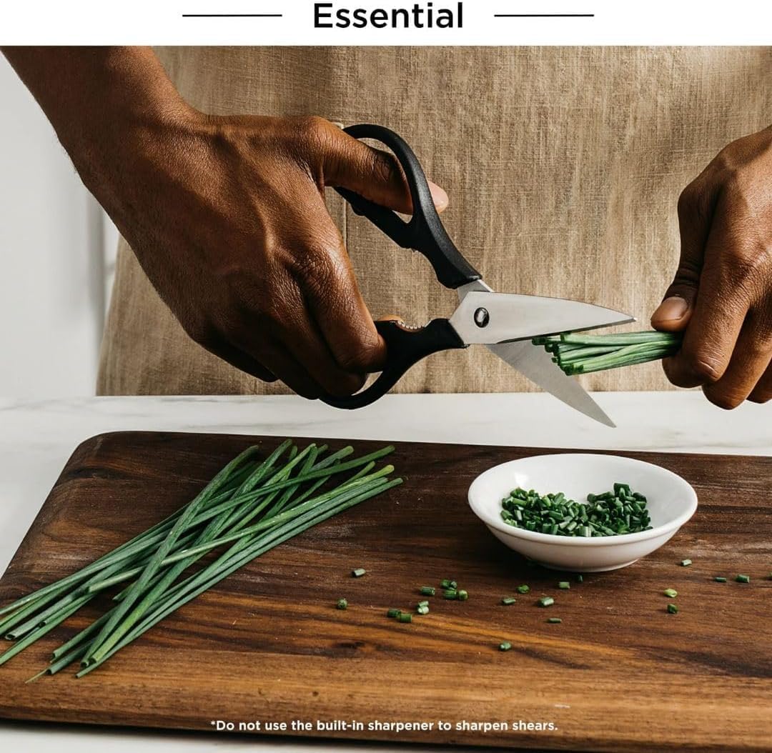 Ninja Knife Set NeverDull Essential 10-Piece Knife System with Built-in Sharpener, High Carbon Steel, K12010BL