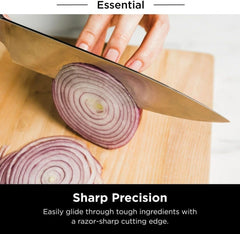 Ninja Knife Set NeverDull Essential 10-Piece Knife System with Built-in Sharpener, High Carbon Steel, K12010BL