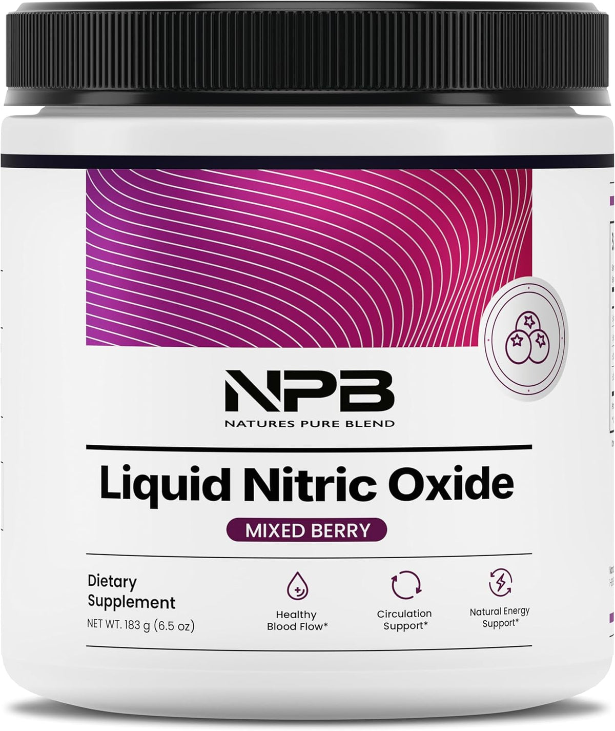 Nature's Pure Blend Liquid Nitric Oxide Supplements for Men – L-Arginine Powder – Nitric Oxide Booster & Circulation Supplement – Blood Flow Support, L Arginine and L Citrulline – 5000 MG